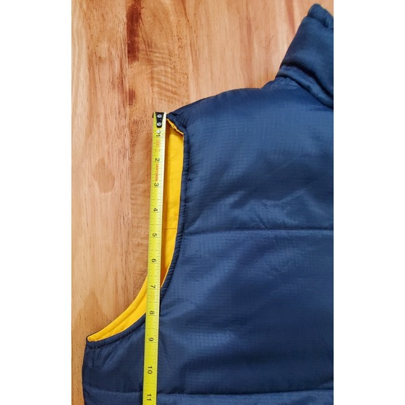 Vintage‎ Y2K Abercrombie Fitch Reversible Duck Down Insulated Large Puffer Vest - Picture 9 of 11